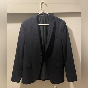 Mens Zara navy blue suit coat.
